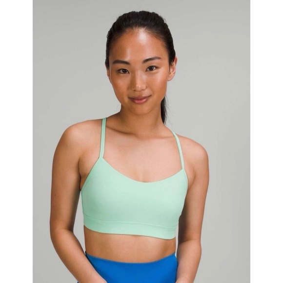 Lululemon Other - Lululemon Flow Y Nulu Bra Wild Mint Light Support A-C Cups W2DH5S Size 6